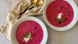 Chilled Summer Borscht Recipe