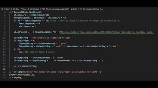 79.1 - Python, Weeks to years and months
