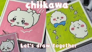 【CHIKAWA】🍭How to draw Chiikawa ｜only using four colors✏️