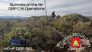 Summits on the Air -  Bushwhacking to the top of Corral Mountain W6/CT-173