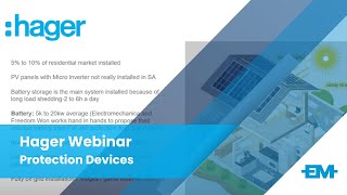 EM/Hager Protection Devices Webinar