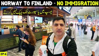 Norway to Finland Flight - No Immigration at Airport - Europe Tour EP-6