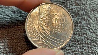 1989 France 5 Francs (Eiffel Tower Centennial) Coin • Values, Information, Mintage, History, & More