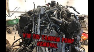 V10 TDI tandem pump removal