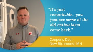 Cooper's dad shares his enthusiasm