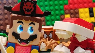 LEGO Mario Low Battery Pirate Power UP vs Crazy Swamps MOC Level