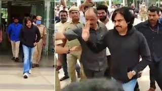 Pawan Kalyan Reached Gannavaram Airport