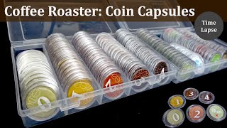 Coin Capsules for Coffee Roaster Board Game: Time Lapse