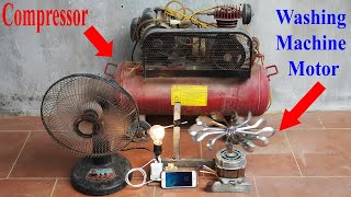 Air Compressor to Wind Turbine Transformation   Mind Blowing Makeover!