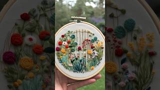 Beautiful Garden Enjoying #embroidery #afeei #handembroidery #embroiderybyafeei #handembroidey