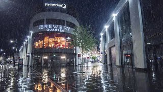 A Relaxing Walk in the Rain at Dusk | Cheltenham Town Centre