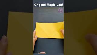 Origami maple leaf | how to make paper red leaves