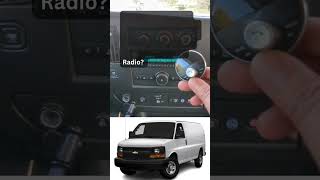 Chevy Cargo Van Bluetooth #cargovan #chevyvan   #bluetoothadapter  #caraudiosystem