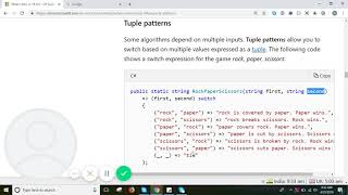 Tuple patterns in c# 8.0