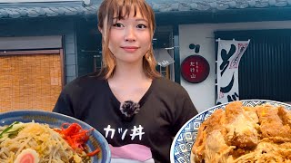 【大盛り女】旨い蕎麦屋のかつ丼は美味い。急遽そば。