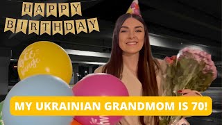 My grandmother's 70th birthday! Family holiday and a typical Ukrainian holiday table