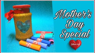 Easy Mason Jar Crafts | Mason Jar Decorations| DIY Gift Ideas |Glass Jar |Handmade Mother's Day Gift