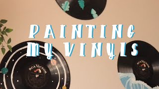 painting vinyls!! // Kenzie Peay