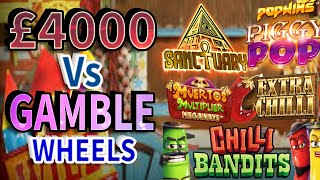 £4000 Vs Gamble Wheel Slots! Can we get some MAX SPIN SLOT BONUSES?? | SpinItIn.com