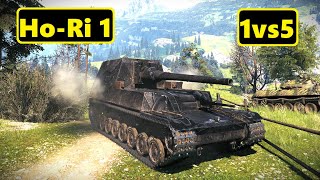 Ho-Ri 1. 1vs5 carry. 9.9k dmg, 9 kills. World of Tanks Top Replays.