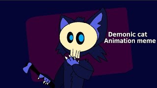 Demonic cat [Animation meme] (Blood and flashing warning?)