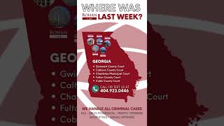 This is where Rohan Law was in Georgia ⚖️🏛️ last week. #youtubeshorts #criminaldefense #atlanta