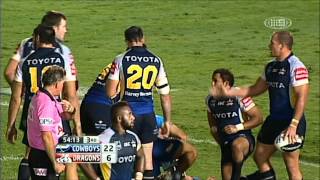 Matt Prior Elbow to the Head of Johnathan Thurston