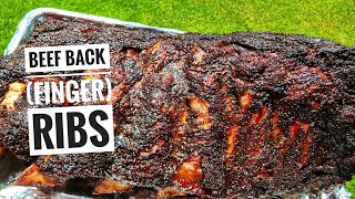 Smoked Beef Back (Finger) Ribs: Soooo easy on the Weber Smokey Mountain