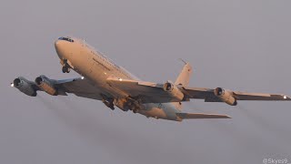 Boeing 707 Sunset Takeoff - N629RH Omega Air Refueling