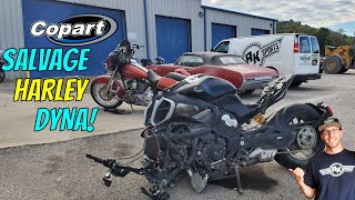 Buying a SALVAGE Harley Dyna from COPART