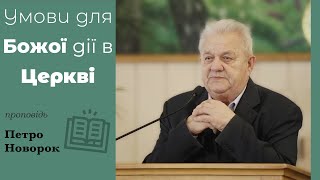 Умови для Божої дії в Церкві | проповідь | Петро Новорок