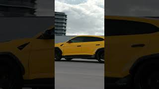 Wild yellow Urus Performante almost looses control  #rdbla #urus #lamborghini