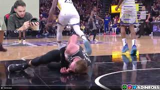 Adin Reacts To Draymond Green Stomping on Domantas Sabonis' Chest.mov