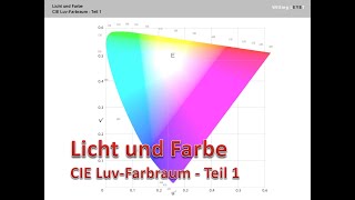 CIE Luv-Farbraum - Teil 1 / WL / Das Virtuelle Lichtlexikon