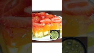 let's make fruit's jelly cake.do you like this cake #food #birthday #recipe