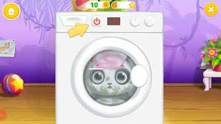 tuto play panda lu baby bear care washing machine