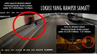 Penampakkan kelibat hitam seperti budak kecil bertenggek di terowong karak.genting sempah. Hala KL.