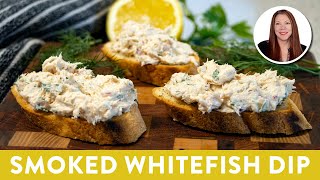 Luscious & Creamy Smoked Whitefish Dip Appetizer Recipe (GF/DF)