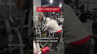 Want to grow your back? Stop rushing the stretch on your rows