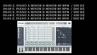 🎛️ MUSIC PRODUCTION LOOPS | audio tests | reggae piano | from "RAVINE" | A minor, D minor 80 bpm