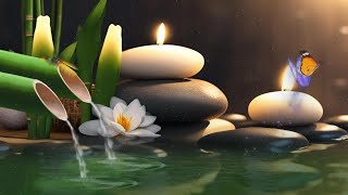 Piano Music 🌺 & Water Sounds for Deep Sleep, Relaxation, Healing Stress, Anxiety & Depression