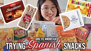 TRYING SPANISH SNACKS | UNBOXING | GIRL VS ANOREXIA