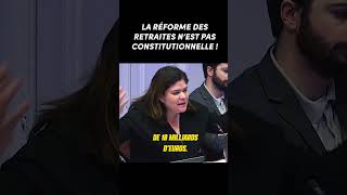 ⚠️ La réforme des retraites n'est pas constitutionnelle ! Explications☝️ #shorts