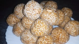 Healthy and tasty nuvvula laddu recipe