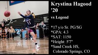 20191213 Krystina Hagood Highlights vs Legend (NO SOUND)