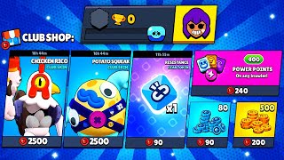 All CLUB LEAGUE SHOP Rewards on 0 TROPHY Account - Brawl Stars