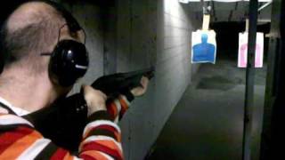 Remington 870 versus blue man target