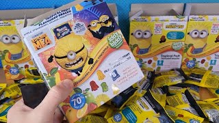 Unboxing Minions Candy with Collectible Magnets Inside