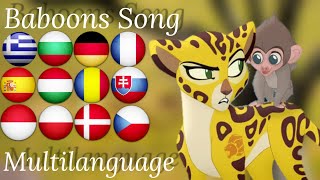 The Lion Guard | Baboons Song - One Line Multilanguage (33 Languages)