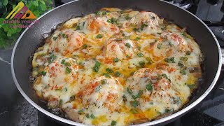 Простой и легкий завтрак! Таких вкусных яиц я еще никогда не ела! Быстрый рецепт.